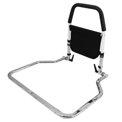 JAVPTAV Sturdy Bed Rails For Elderly Cot Side Rail Height Adjustable Elderly Stand Assist Use With Single Double Or King-Size Beds Fall Prevention Aid Easy To Assemble Bed Support Rail For