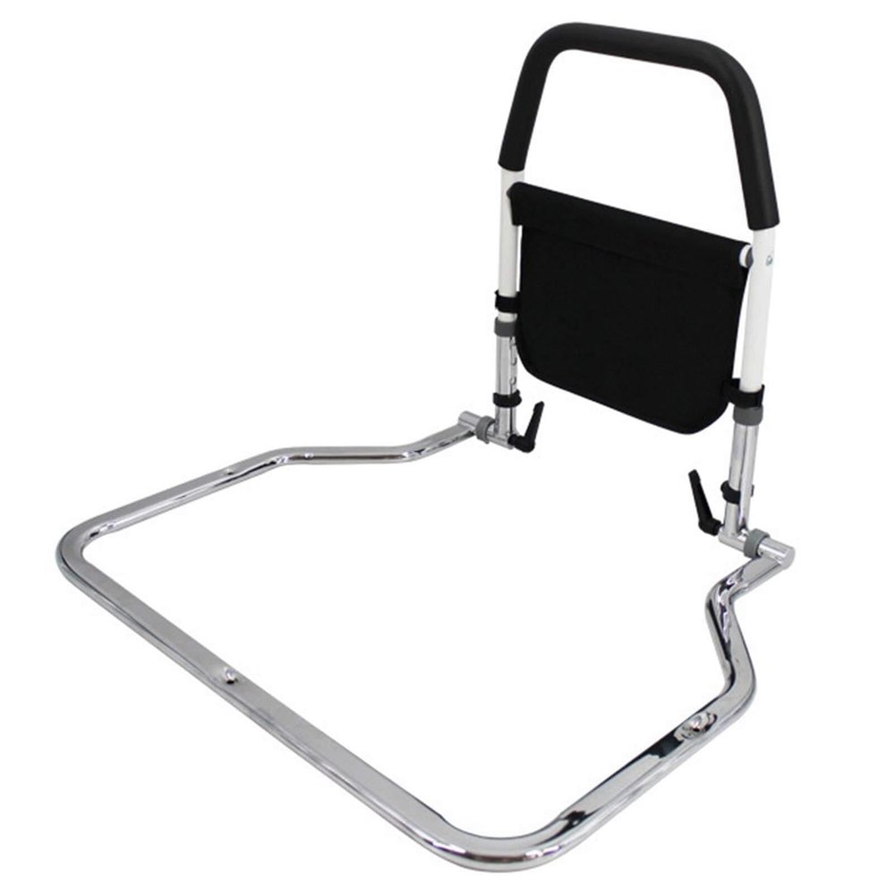 JAVPTAV Sturdy Bed Rails For Elderly Cot Side Rail Height Adjustable Elderly Stand Assist Use With Single Double Or King-Size Beds Fall Prevention Aid Easy To Assemble Bed Support Rail For