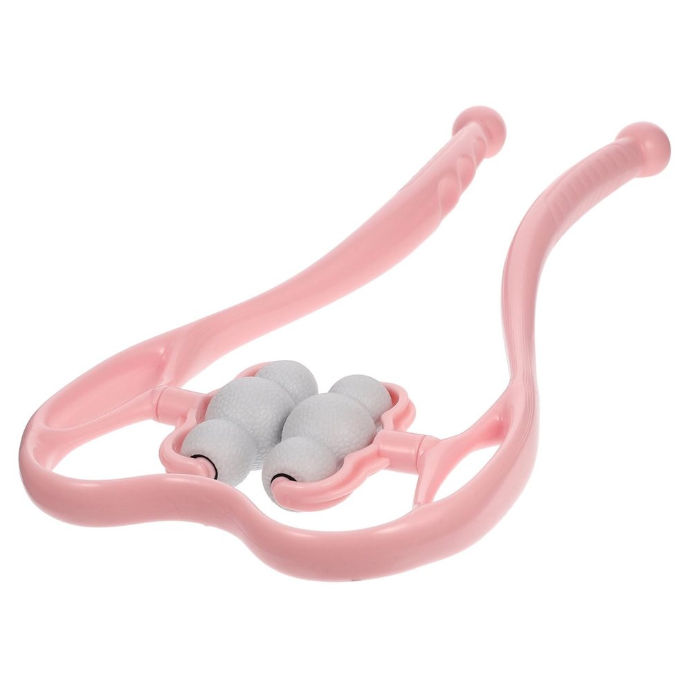 Healeved Manual Neck Massager Roller for Cervical Pain Relief Handheld Vertebra Massaging Tool Household Use Trigger Point Massager