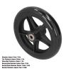 16cm PU Wheelchair Wheel Replacement, Skidproof, Wear Resistant, Smooth Rolling, Broad Using for Wheelchair, Walker, Rollator view 2