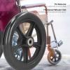 16cm PU Wheelchair Wheel Replacement, Skidproof, Wear Resistant, Smooth Rolling, Broad Using for Wheelchair, Walker, Rollator view 3