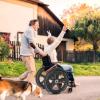 16cm PU Wheelchair Wheel Replacement, Skidproof, Wear Resistant, Smooth Rolling, Broad Using for Wheelchair, Walker, Rollator view 4
