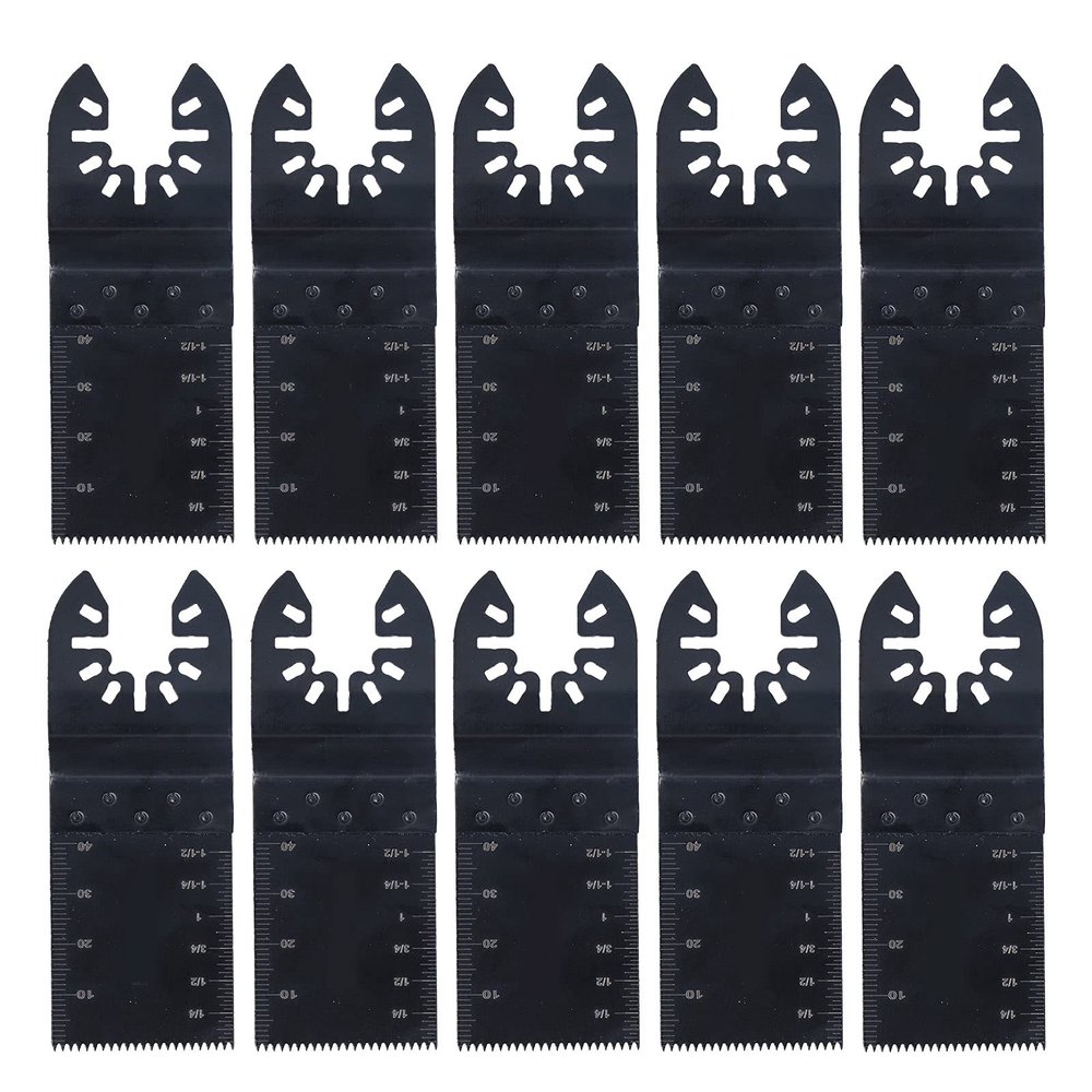 10Pcs Oscillating Saw Blade High Speed Steel Power Tool Blades 34mm, for Sawing, Scraping, Shaping, Polishing