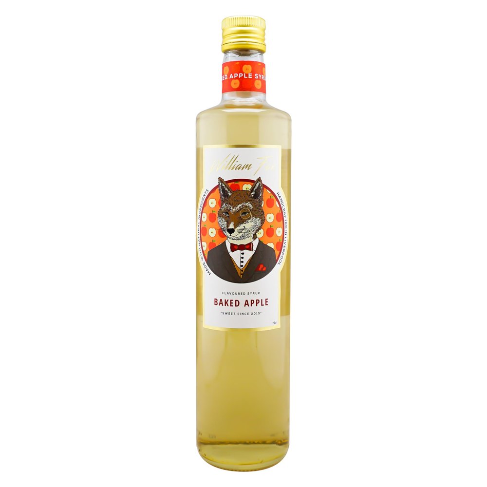 William Fox Premium Baked Apple Syrup 750ml Bottle
