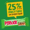 Perkier Peanut & Dark Chocolate Bars (15 Bars), Vegan, Gluten Free, Protein, Lower Sugar, Office Snacks, Healthy Snacks for Adults, Low Calorie, Halal, Breakfast Bar, High Fibre, Gut Health view 3