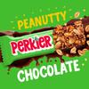 Perkier Peanut & Dark Chocolate Bars (15 Bars), Vegan, Gluten Free, Protein, Lower Sugar, Office Snacks, Healthy Snacks for Adults, Low Calorie, Halal, Breakfast Bar, High Fibre, Gut Health view 4