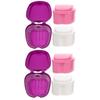 FRCOLOR 6pcs Box Orthodontic Denture Case Retainer Container Case for Denture Storage Dentist Use False Tooth Holder Random Color view 1