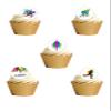 24 Pre-Cut Runner Running Themed Edible Wafer Paper Cake Toppers Decorations view 1