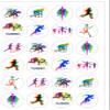 24 Pre-Cut Runner Running Themed Edible Wafer Paper Cake Toppers Decorations view 2