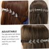 FRCOLOR Ear Buckle Rhinestone Comb Adjustable Strap Extender Lanyard White Comfortable Ear view 4