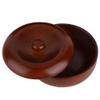ANKROYU Shaving Soap Cream Bowl, Rubber Wood Foaming Shaving Bowl with Cover, Shaving Soap Lather Mug Cup, Keep Lather Warm for Man's Wet Shave view 2