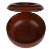 ANKROYU Shaving Soap Cream Bowl, Rubber Wood Foaming Shaving Bowl with Cover, Shaving Soap Lather Mug Cup, Keep Lather Warm for Man's Wet Shave view 3