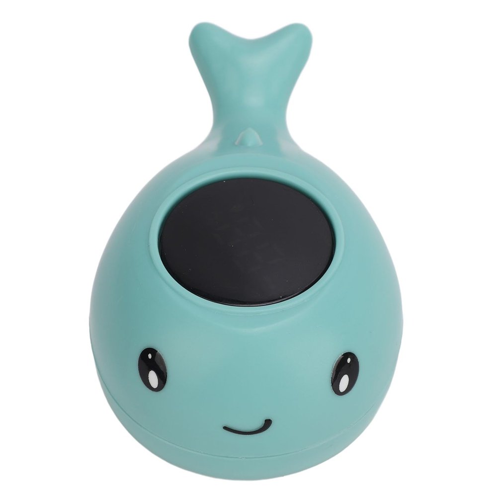 Whale Bath Temperature Tester, Digital Waterproof Accurate Detection Portable Cute Highly Sensitive Add Fun Toddler Shower Temperature Sensor for Daily Life (Green)