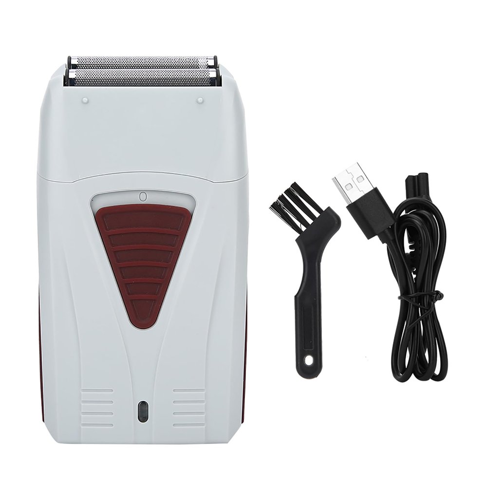 ANKROYU Electric Shaver for Men, USB Rechargeable Electric Shaver, Reciprocating Portable Beard Trimmer for Dry Wet Shaver Tool Grey