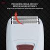 ANKROYU Electric Shaver for Men, USB Rechargeable Electric Shaver, Reciprocating Portable Beard Trimmer for Dry Wet Shaver Tool Grey view 2