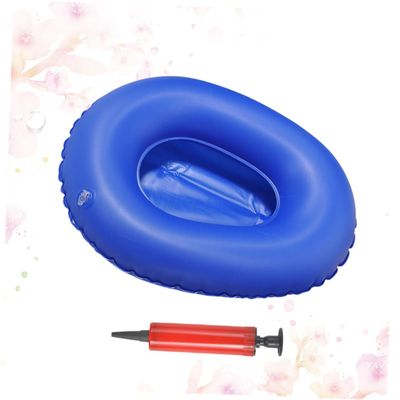 MAGICLULU Collapsible Potty Medical Inflatable for Elderly Portable Patient Care Blue Hand Pump Random Color