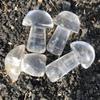 EKFBQBGW Crystal 40-50mm Crystal Mushroom Natural Clear Quartz Mushrooms Lovely Rose Crystal stone Agaric Home Decoration Can be Used for Home Collections view 1