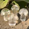 EKFBQBGW Crystal 40-50mm Crystal Mushroom Natural Clear Quartz Mushrooms Lovely Rose Crystal stone Agaric Home Decoration Can be Used for Home Collections view 3