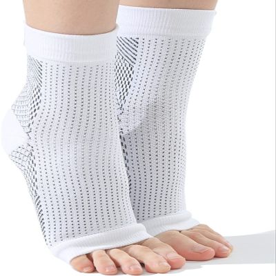 Neuropathy Socks, Soothe Relief Socks, Socks for Neuropathy for Women Men (White, L/XL)