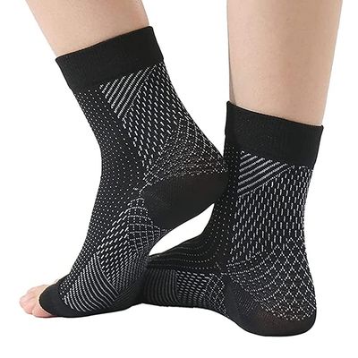 Neuropathy Socks, Soothe Relief Socks, Socks for Neuropathy for Women Men (Black, S-M)