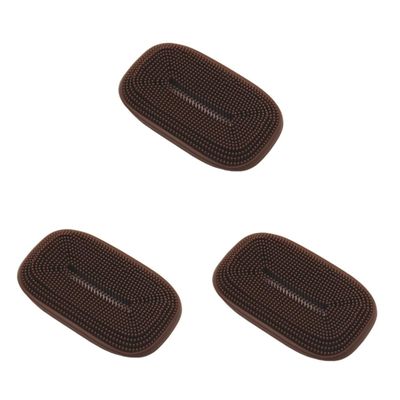 Amosfun 3pcs Silicone Soap Holder Creative Soap Box Dish Drainage for Kitchen Bathroom Tray Container