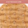 minkissy Ergonomic Wooden Comb Head Massage Comb Comfortable Scalp Massager No Static Electricity view 2