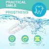 1 Pcs Clip in Veneers Smile False Teeth Instant Veneers Dentures Covering Teeth Top and Bottom Temporary Tooth Replacement Dentures for Men Women with Bad Teeth view 4