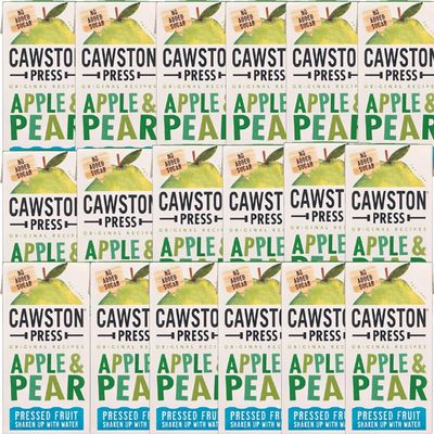 FreshCart Basics Cawstonn Press Original Recipes Flavoured Water Carton 200ml - Pressed Fruit Shaken Up with Water (18 Carton(Full Box), Apple & Pear)