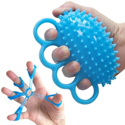 Finger Exerciser Ball Hand Physical Therapy Exercise Balls, Finger and Wrist Grip Strength Trainer for Extension Exerciser, Stroke Recovery, Hand Therapy, Squeeze Stress Relief, Arthritis