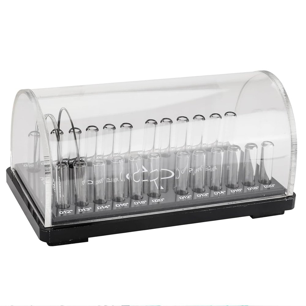 Bceer Dental Orthodontic Ligature Wires Organizer Preformed Round Metal Ligature Ties Holder Acrylic Case With Cover For Dental Clinic Arrange And Store