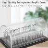 Bceer Dental Orthodontic Ligature Wires Organizer Preformed Round Metal Ligature Ties Holder Acrylic Case With Cover For Dental Clinic Arrange And Store view 4