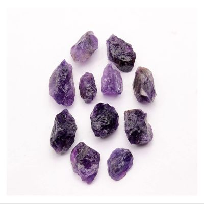 100g Natural White Quartz Crystal Stone Rock Chips Specimen Decoration Crystal Stone Mineral Specimen (A Purple)