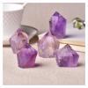 1PC Natural Amethyst Point Wand Quartz Crystal Crystal Stone Tower Handmade Home Decor Pyramid Ornaments Decoration Crystal (A 3_5cm) view 3