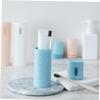 COLLBATH 2pcs Travel Toothbrush Box Portable Toothpaste Storage Organizer for Camping Bathroom Lid view 2