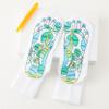 3 Pair Reflexology Socks with Massage Stick,Foot Massage Reflection Area Schematic Socks with Pressure Points,Help Improve Circulation,White-A view 2
