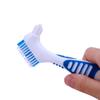 Denture Case and Brush Kit, Denture Bath Box False Teeth Container with Strainer, Dental Retainer Storage Box [Lake Green] view 4