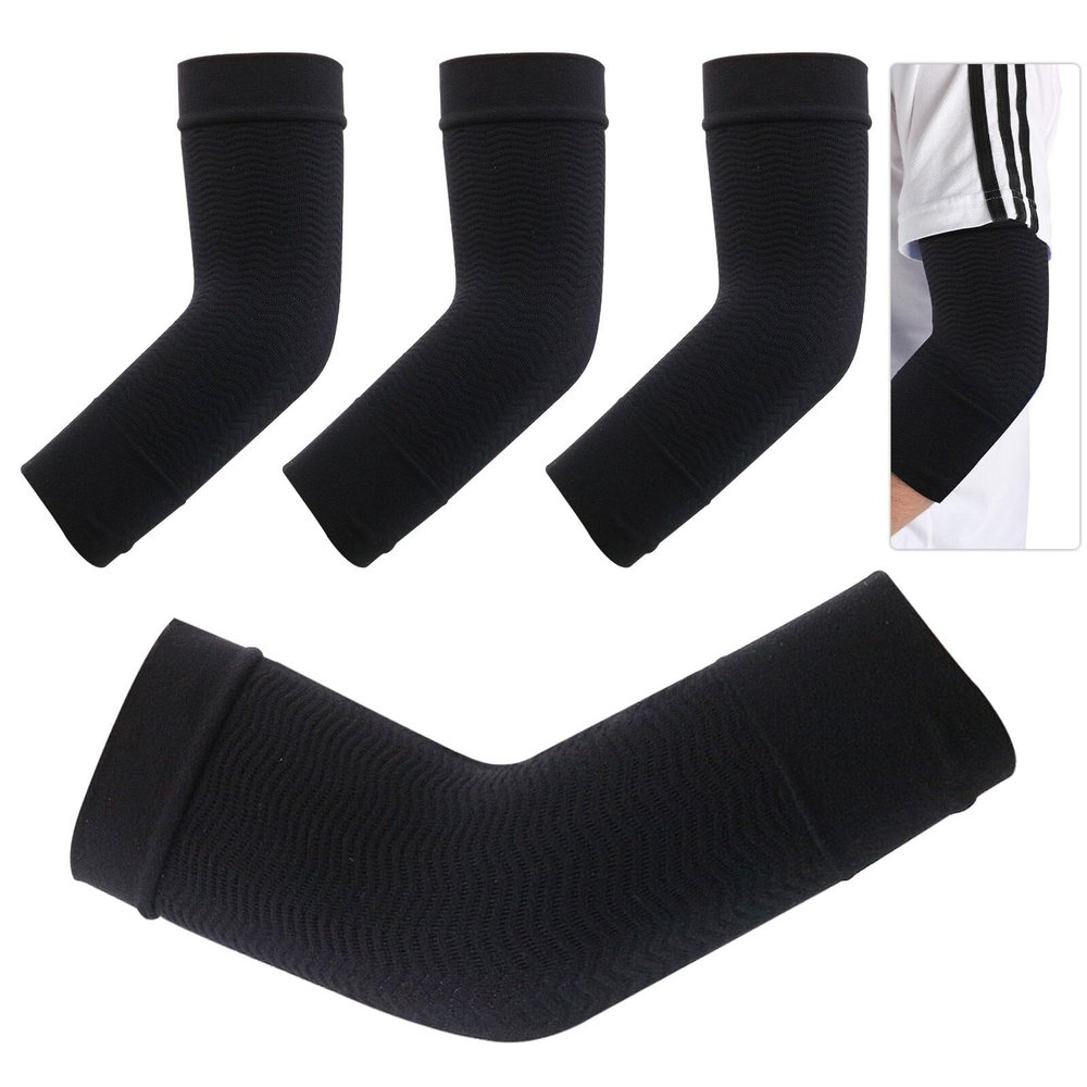 XiangSKY 2 Pair Compression Arm Sleeves Forearm Compression Sleeve for Lymphedema, Varicose Veins, Swelling, Arm Injury, Sports
