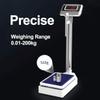CYMYYDS Electronic Height And Weight Scale, 440lbs/200kg Professional Precision Digital Scales, Smart Physician Scale with High-Definition Lcd Display view 2