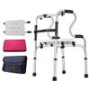Walking Frame Walker Adjustable Height Aluminum Alloy Walking Aid 4 Foot Elderly Handicapped Walking Stick Seniors Walker (Size : A) Yearn for view 1