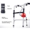 Walking Frame Walker Adjustable Height Aluminum Alloy Walking Aid 4 Foot Elderly Handicapped Walking Stick Seniors Walker (Size : A) Yearn for view 2