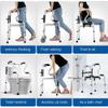 Walking Frame Walker Adjustable Height Aluminum Alloy Walking Aid 4 Foot Elderly Handicapped Walking Stick Seniors Walker (Size : A) Yearn for view 3