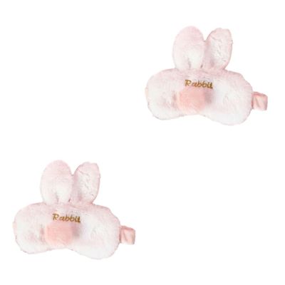 Healeved 2pcs Stereo Rabbit Ear Shaped Eye Mask for Sleeping Adorable Plush Shading Eyepatch for Sleeping Accessories and Eye Patch Comfort