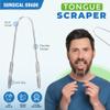2 x POSH CHOICE Tongue Scrapers for Adults | Premium Stainless Steel Oral Care Tools | Effectively Reduce Bad Breath | Durable Dental Tools for Men and Women | Tongue Cleaner view 2