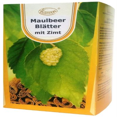 Mulberry Leaf Tea with Cinnamon, 3 Packs, 3 x 20 Tea Bags, for Normal Blood Sugar, Sugar Balance, Extract, Capsules, Carbohydrates, Weight Condition, Natural