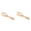 MAGICLULU 2pcs Dense Wool Shaving Brush for Men Curved Handle Hair Brush Barber Shop for Mustache view 1