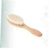 MAGICLULU 2pcs Dense Wool Shaving Brush for Men Curved Handle Hair Brush Barber Shop for Mustache view 3