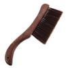 Healeved Wood Handle Horse Hair Dust Brush Curved Bench Brush Soft Bristle for Household Upholstery and Fireplace Cleaning view 1
