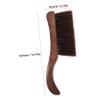 Healeved Wood Handle Horse Hair Dust Brush Curved Bench Brush Soft Bristle for Household Upholstery and Fireplace Cleaning view 2
