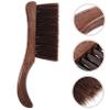 Healeved Wood Handle Horse Hair Dust Brush Curved Bench Brush Soft Bristle for Household Upholstery and Fireplace Cleaning view 4