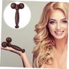 Beaupretty Wooden Face Massager Face Massage Tool for Firming Beauty Massager Rolling Dual Balls Slimming Tool Wooden Beauty Device for Home Use view 4